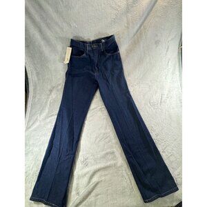 Fashion Jeans Women's 15/16 Blue Dark Wash Denim Straight Leg Jeans